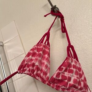 Bettinis Bikinis XS Pink and White Reversible bikini Top